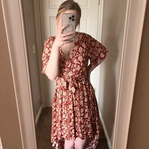 Brand new asymmetrical floral dress
